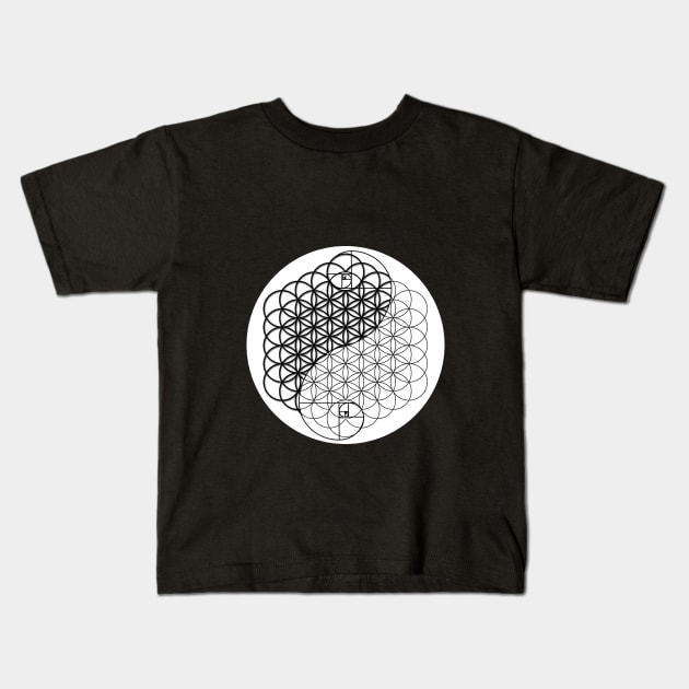 Flower of Life Kids T-Shirt by PsilocyBram